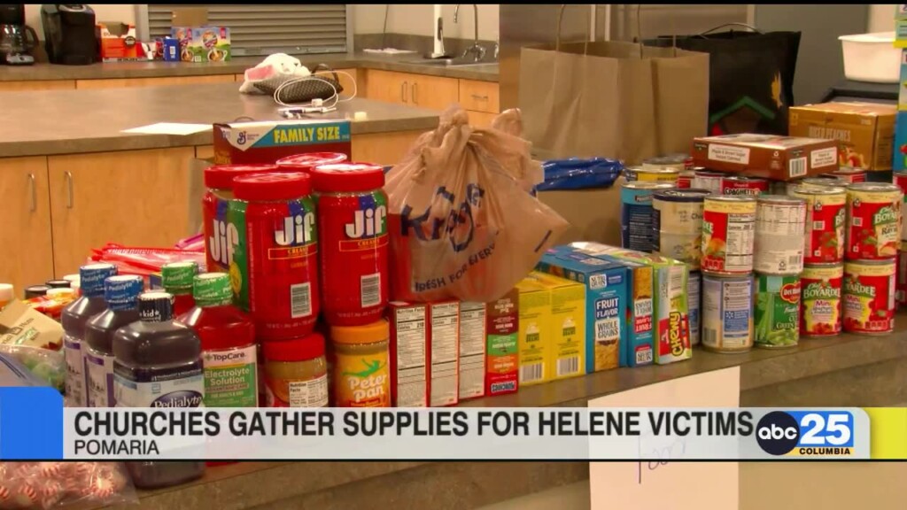 Churches Gather Supplies For Helene Victims