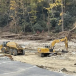 Broad River's path in Chimney Rock