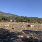 debris in Lake Lure