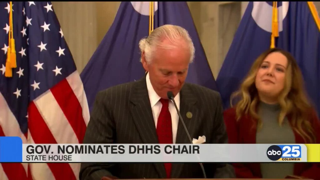 Sc Governor Nominates Scdhhs Chair