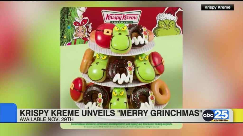 Krispy Kreme Unveils 'merry Grinchmas' Doughnuts