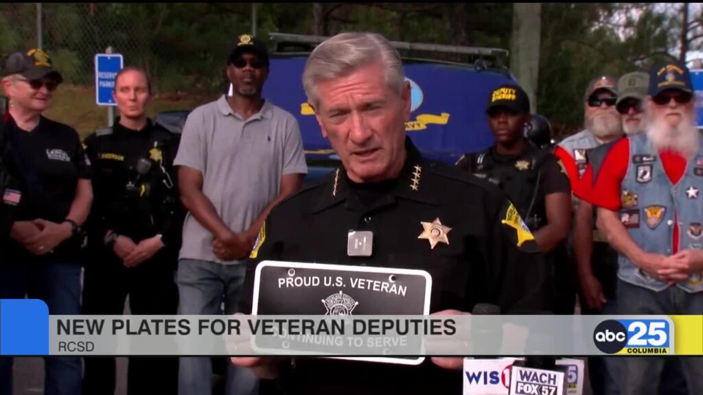 Rcsd Unveils New Veteran Deputy License Plates