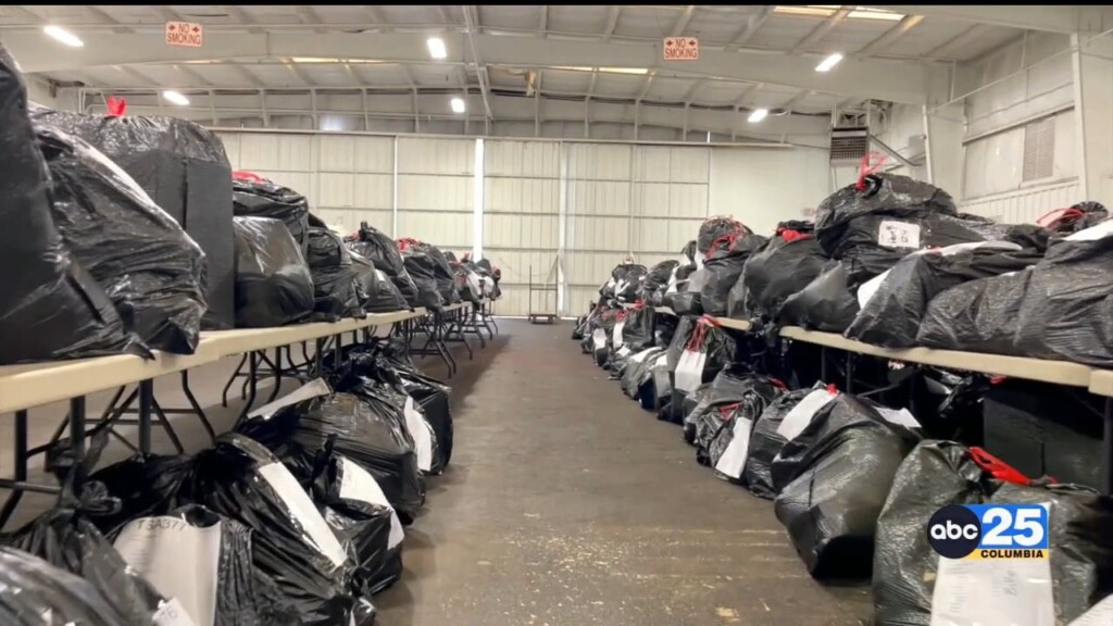 Volunteers Bag Toys For Salvation Army's Angel Tree Program