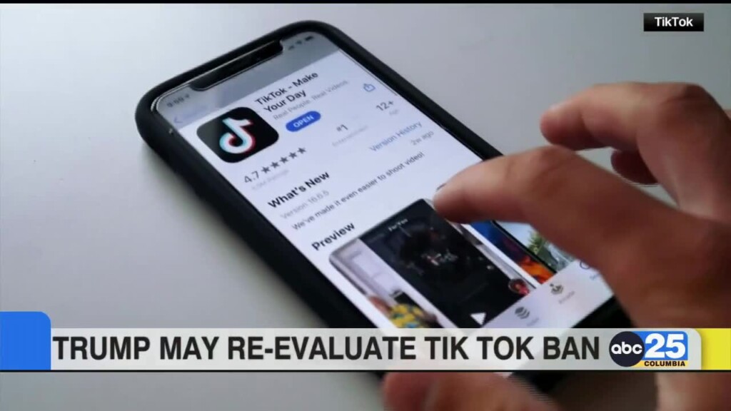 Trump May Re Evaluate Tiktok Ban