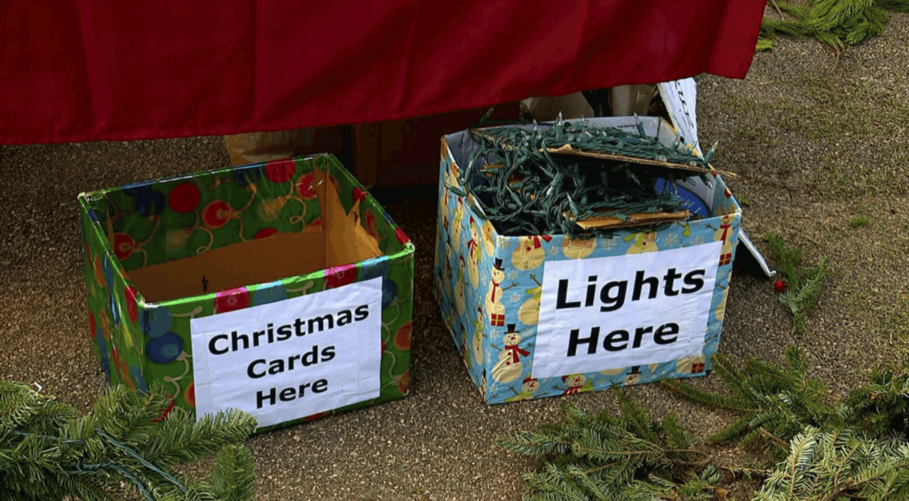 Christmas recycling