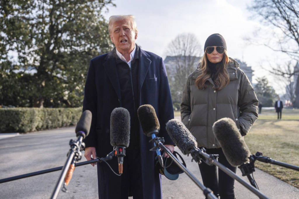 First lady Melania Trump & Donald Trump