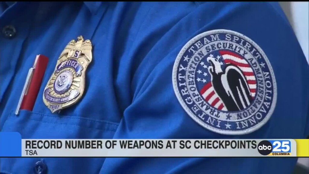Tsa: Record Number Of Weapons Found At Sc Checkpoints