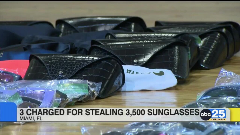 Multiple Pairs Of Stolen Sc Sunglasses Found In Miami