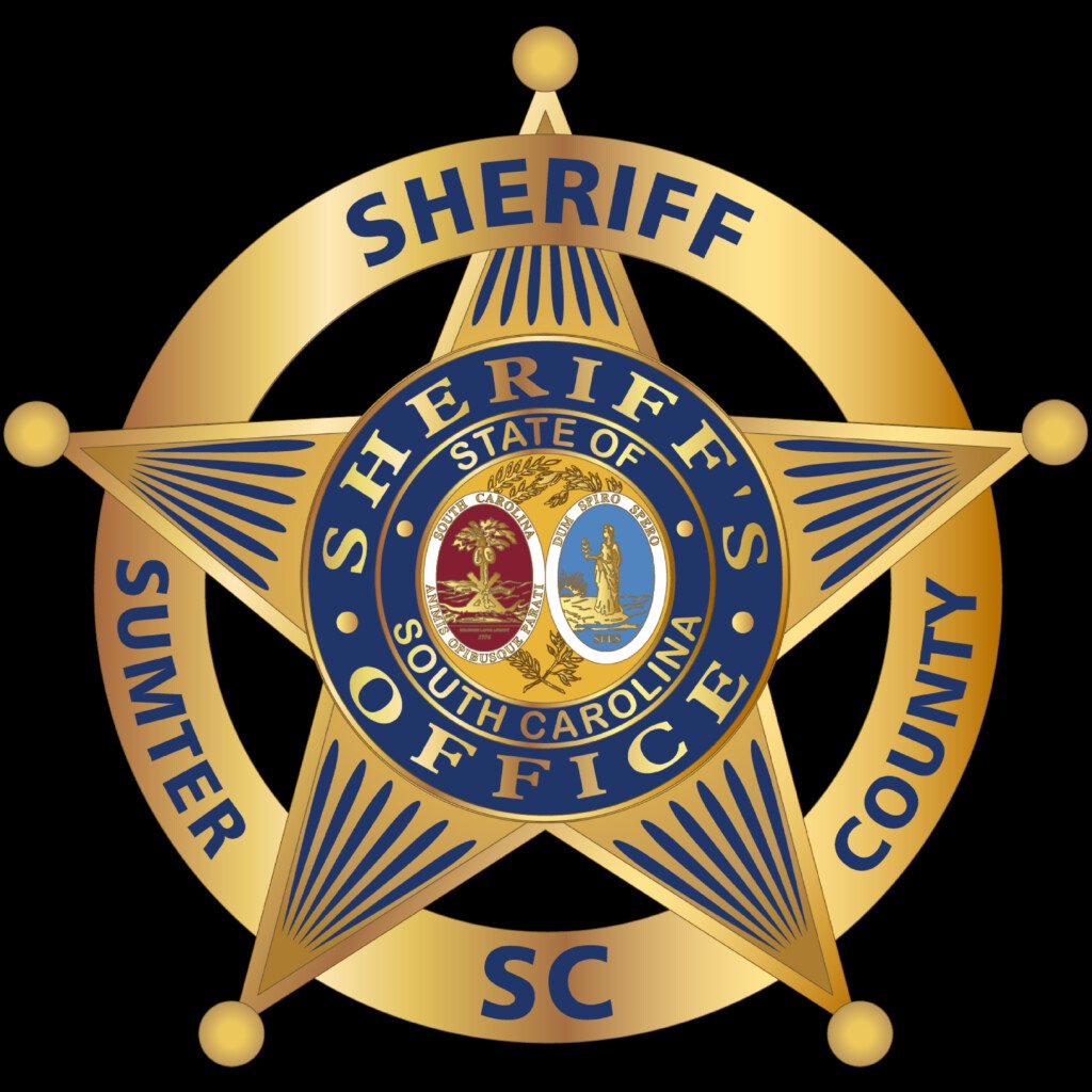 Sheriffs Badge On Black