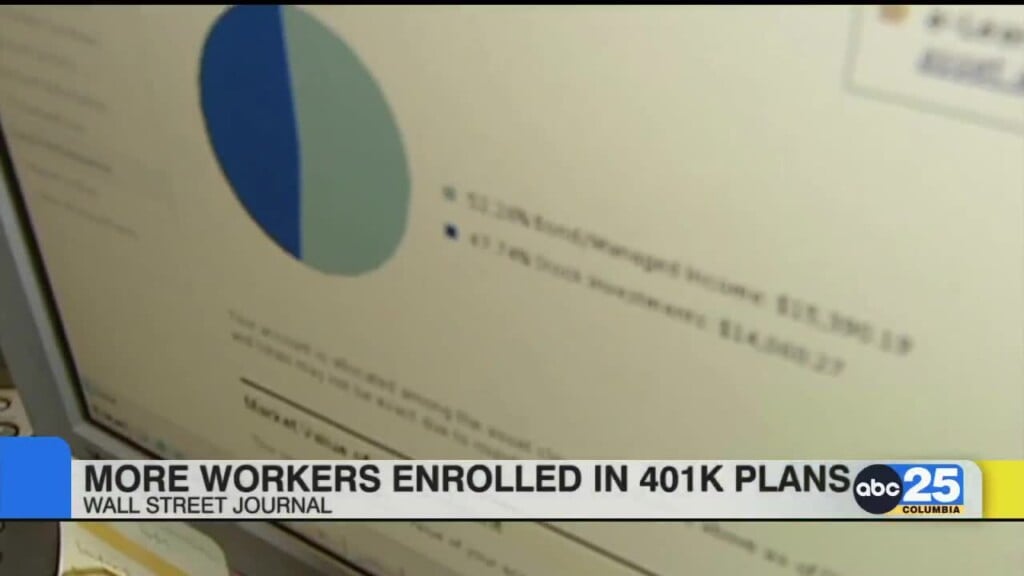 Wsj: More Workers Enrolled In 401k Plans