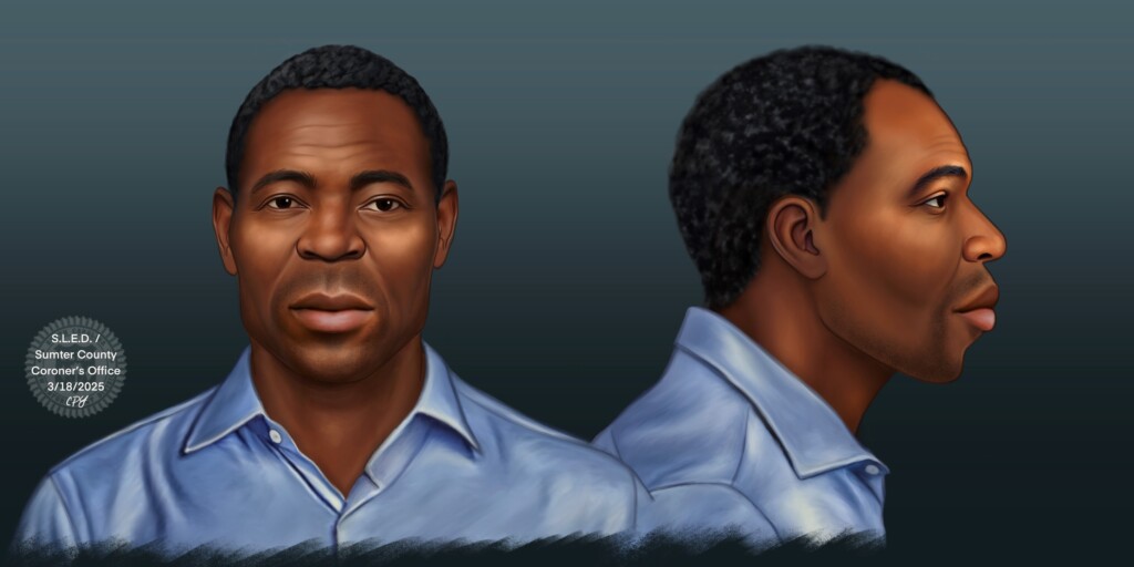 Forensic Facial Approximation made by Sumter Co. Coroner's Office, and SLED