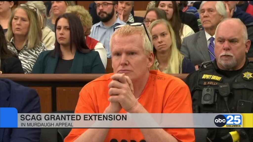 Scag Grants Extension To Alex Murdaugh's Appeal Of Murder Convictions