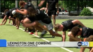 Lexington One Students Participate In Nfl Style Combine At Prisma Health Orthopedics Saluda Pointe Location