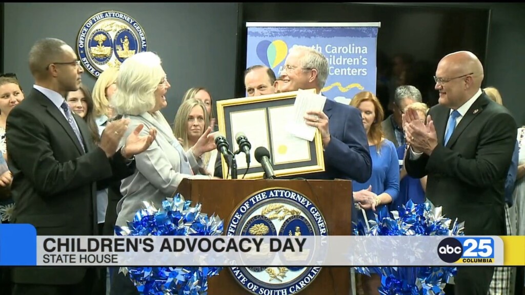 Sc Attorney General, State Leaders Hold 14th Annual "children's Advocacy Center Day"