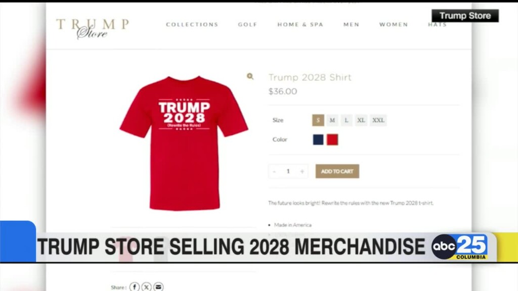 Trump Store Selling 2028 Merchandise