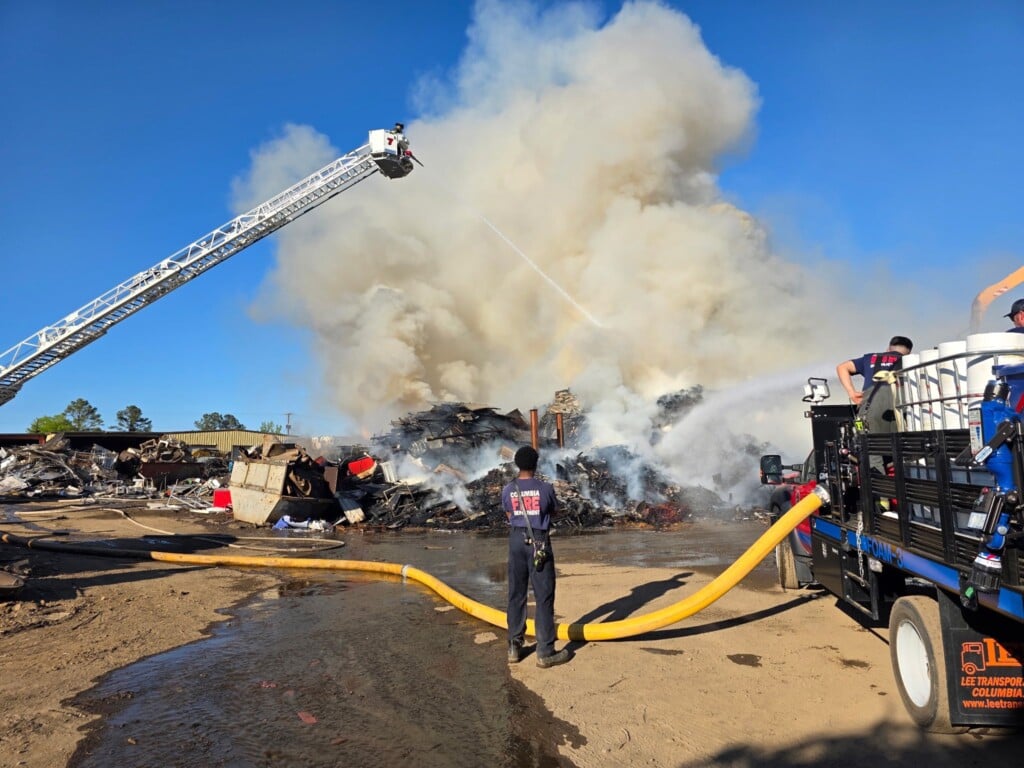 Mid Carolina Steel Recycling Fire
