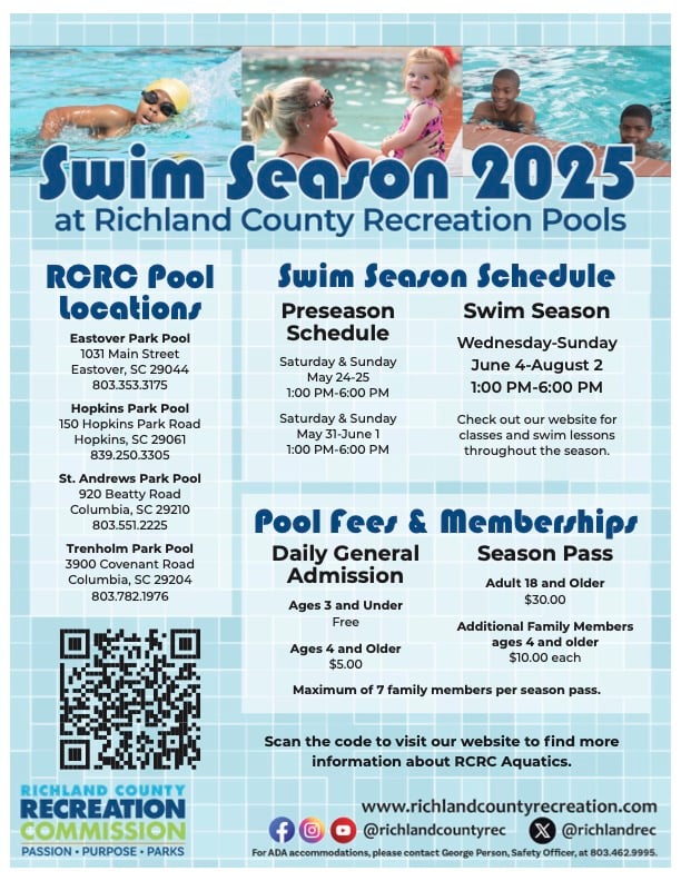 2025 Swim Season Combo Flyer