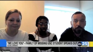Family Of Missing Usc Student Speaks Out