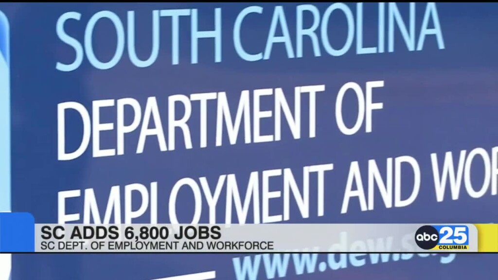 Sc Adds 6,800 Jobs