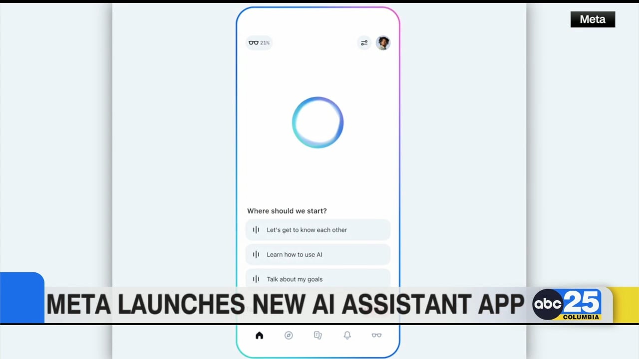 Meta launches new Ai assistant app - ABC Columbia