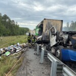 Westbound Lanes Reopened After Tractor Trailer Fire Extinguished 3
