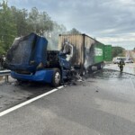 Westbound Lanes Reopened After Tractor Trailer Fire Extinguished 2