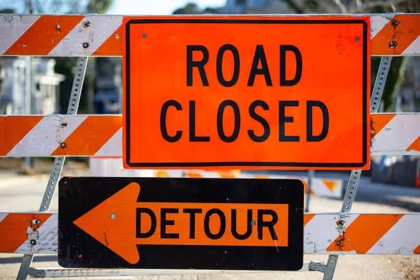 Road Closeddetour