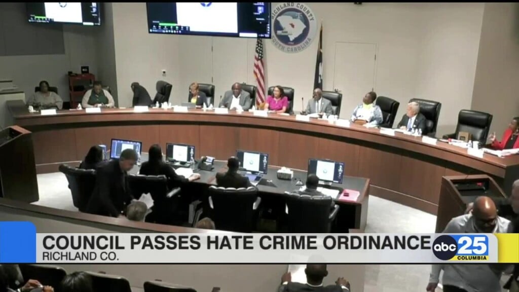 Richland County Council Members Pass Hate Crime Ordinance