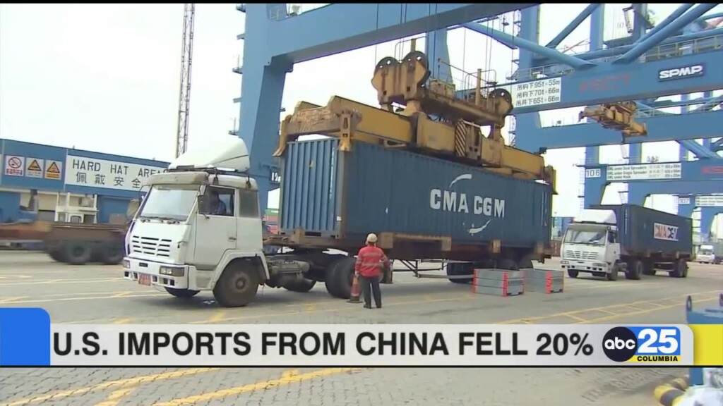U.s. Imports From China Fell 20%
