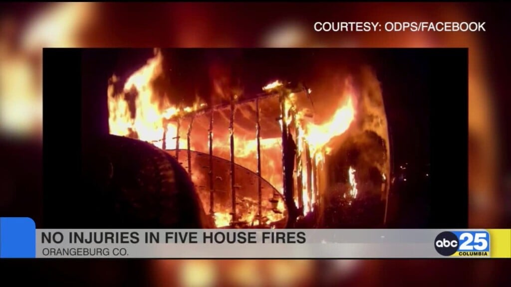 Orangeburg Firefighters Control Fires At 5 Houses Over The Weekend