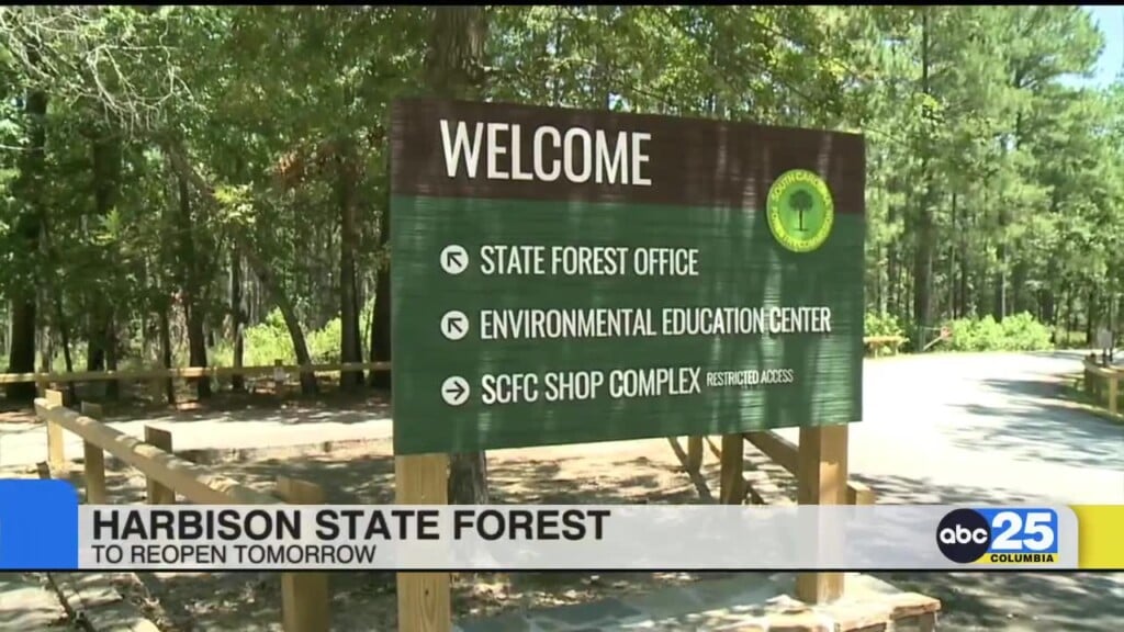 Harbison State Forest To Reopen On Tuesday