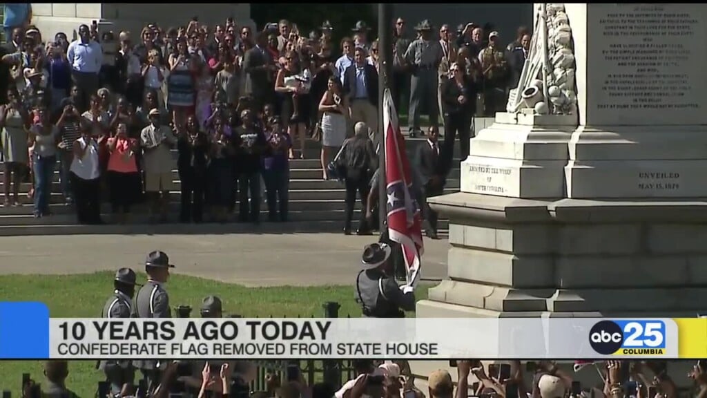 Confederate Flag Removed From Sc State House 10 Years Ago
