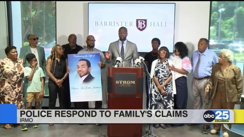 Irmo Police Respond To Claims By Family Of Man Who Died In Custody Last Month