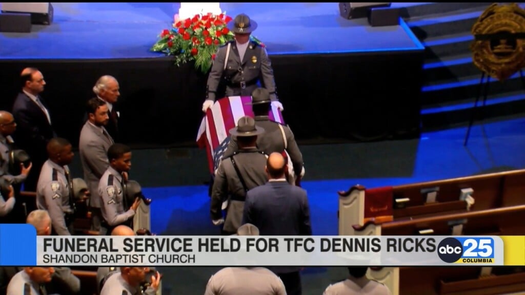 "he Loved Deeply" Family And Officers Attend Funeral Of Trooper Dennis Ricks
