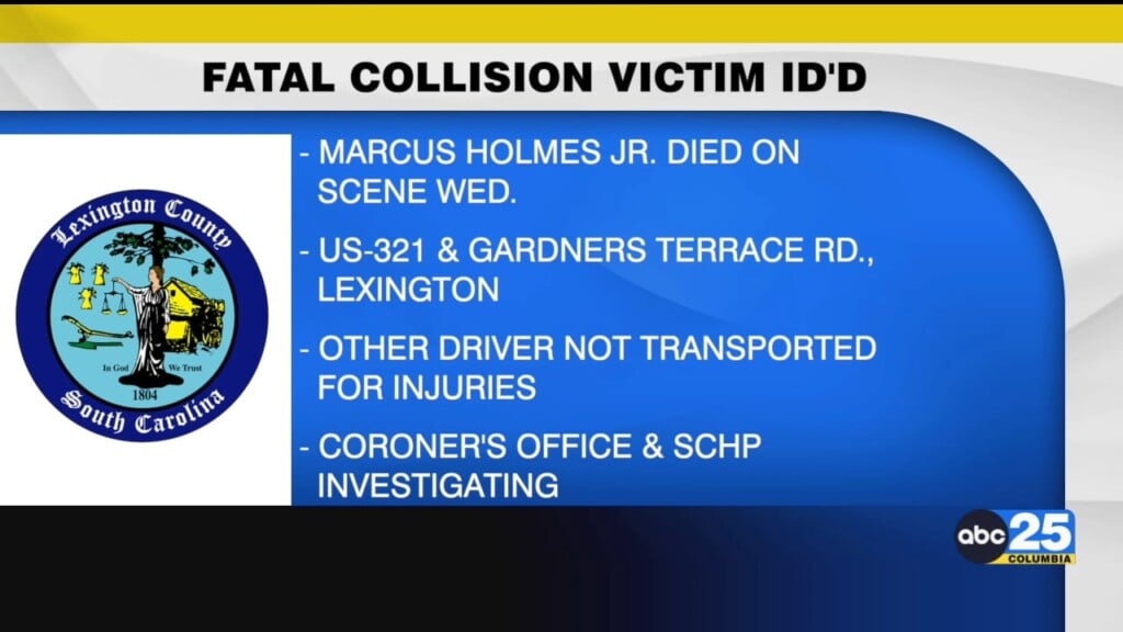 Coroner Identifies Victim Of Fatal Collision