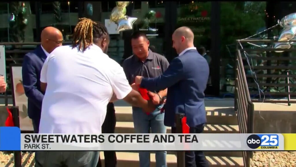 City Officials Held Ribbon Cutting Ceremony For Sweetwaters Coffee And Tea