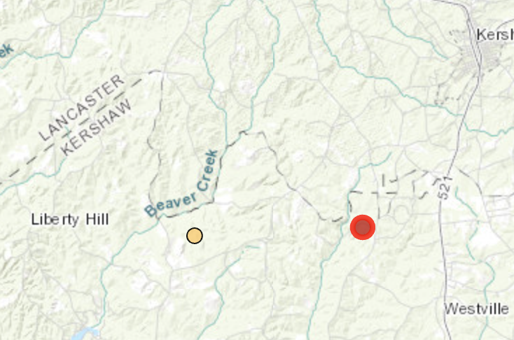 earthquake in South Carolina