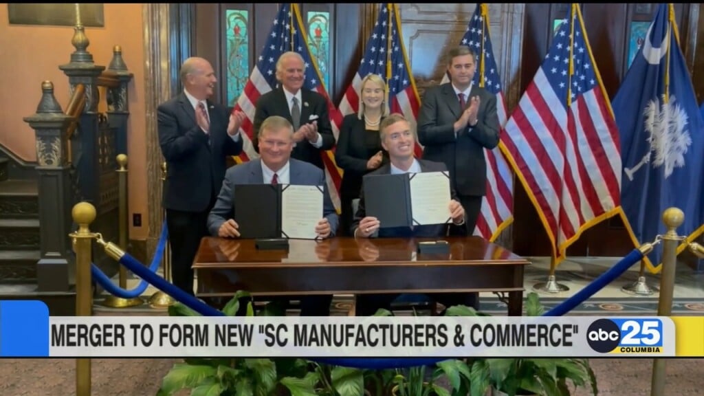 Sc Chamber Of Commerce, Manufacturers Alliance To Become New Joint Entity