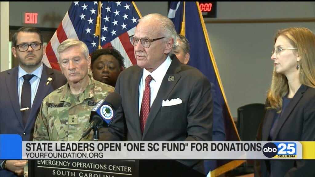 State Leaders Activate "one Sc Fund," Request Monetary Donations As Snap Benefits End