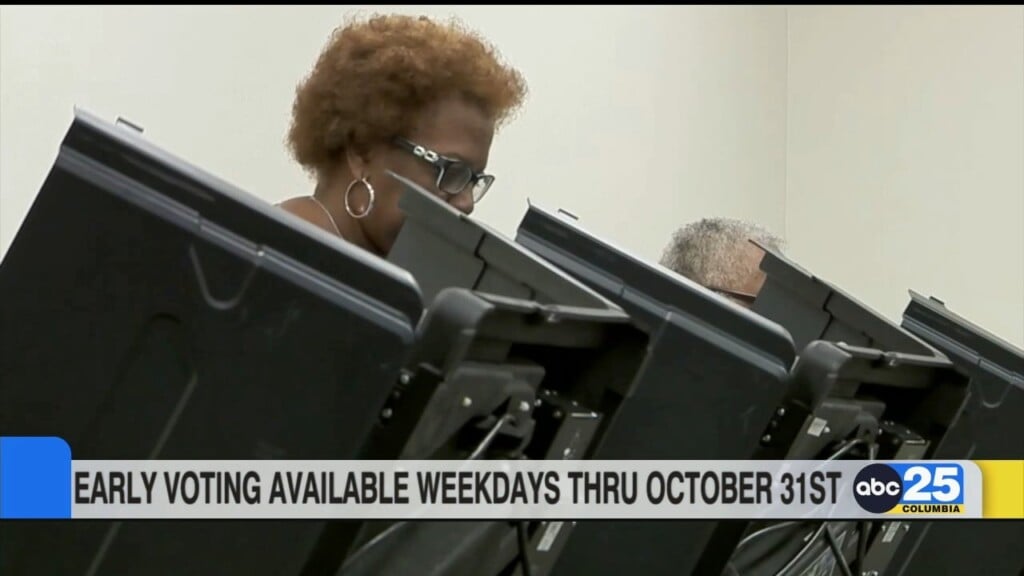 Early Voting Underway Across Sc, Available Weekdays Through October 31st