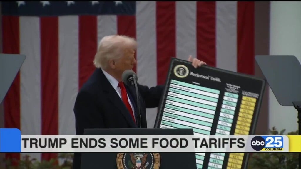 Trump Ends Some Food Tariffs