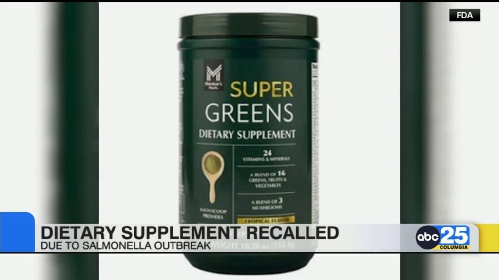 Dietary Supplement Recalled Due To Salmonella Outbreak