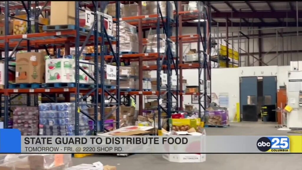 Sc State Guard To Distribute Food To Families In Need During Government Shutdown