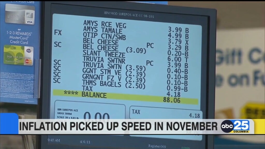 Inflation Picked Up Speed In November