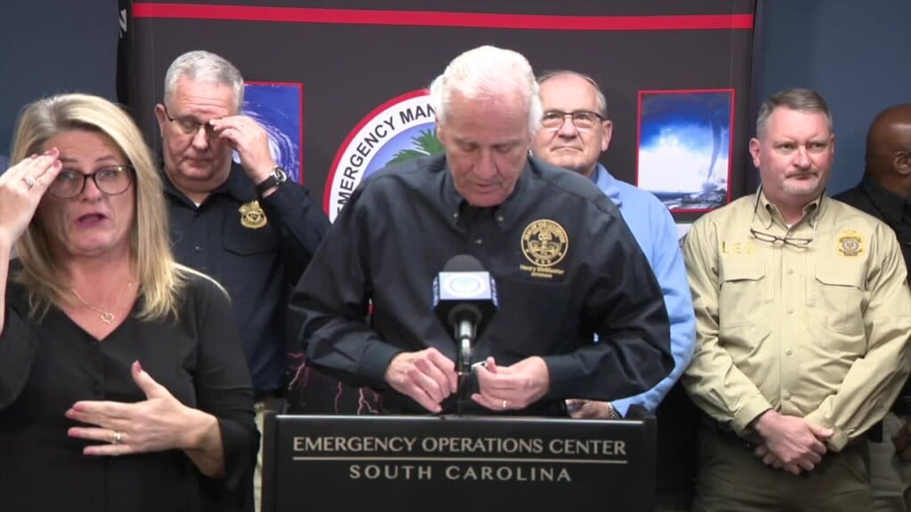 Sc Gov. Mcmaster Briefs Public Prior To Weather Event
