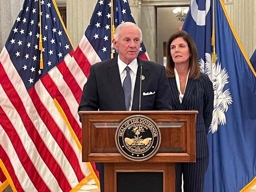 Governor Henry McMaster (Left), Lieutenant Governor Pamela Evette (right)