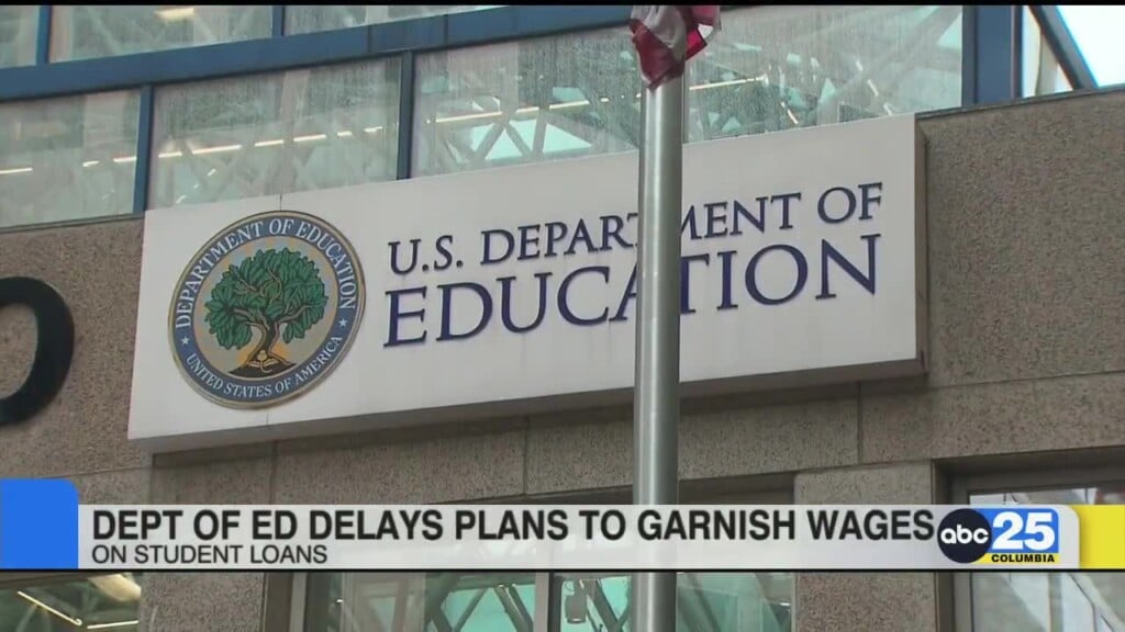 U.s. Department Of Education Delays Plans To Garnish Wages