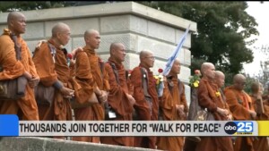 Thousands Join Together For "walk For Peace"