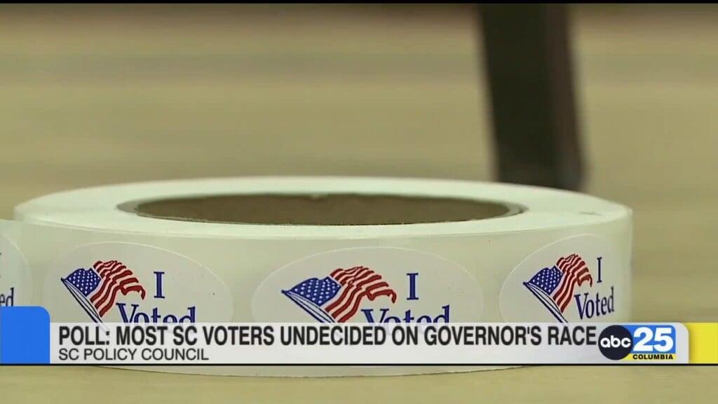 Poll: Most Sc Voters Undecided On Governor's Race