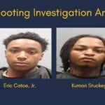 Eric Catoe Jr., and Kumari Stuckey (right)